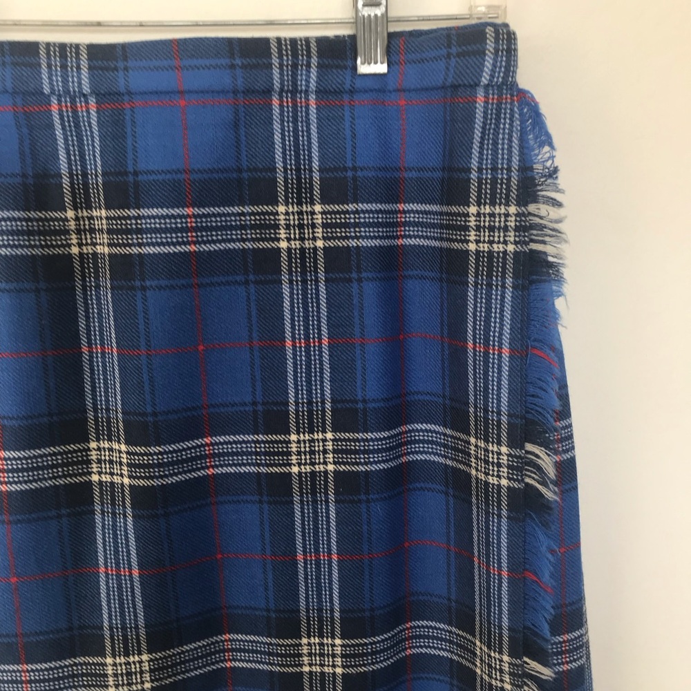Vintage Highland Home Industries Tartan Pleated Wrap Kilt Skirt Sz 8  (14) EUC - Picture 7 of 11